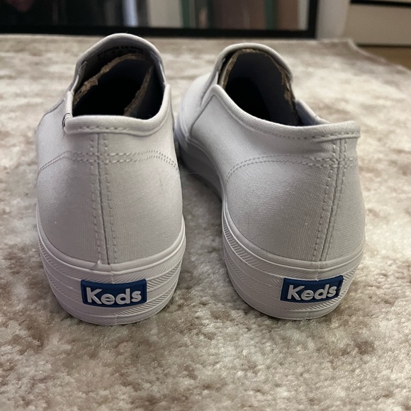 Keds White Canvas Ortholite Slip-Ons - Picture 2 of 5